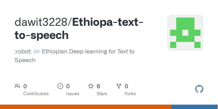 Ethiopian Text-to-Speech Project